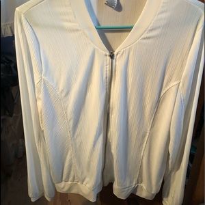 Women’s zip up lightweight blouse